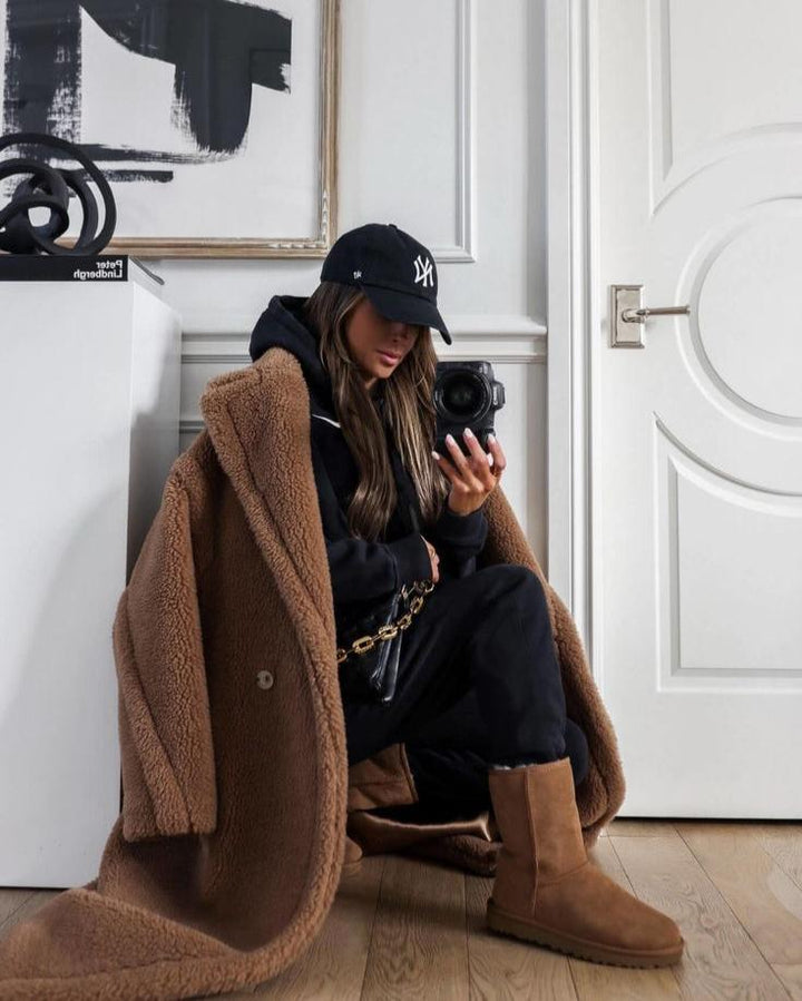 Zoe - Langer Teddymantel