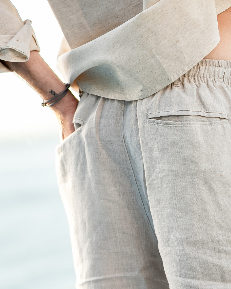 Lorenzo - Leinen Sommer Shorts