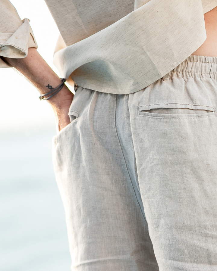 Lorenzo - Leinen Sommer Shorts