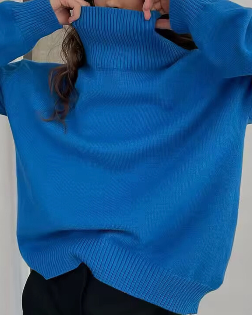 Lesley - Oversized Rollkragenpullover