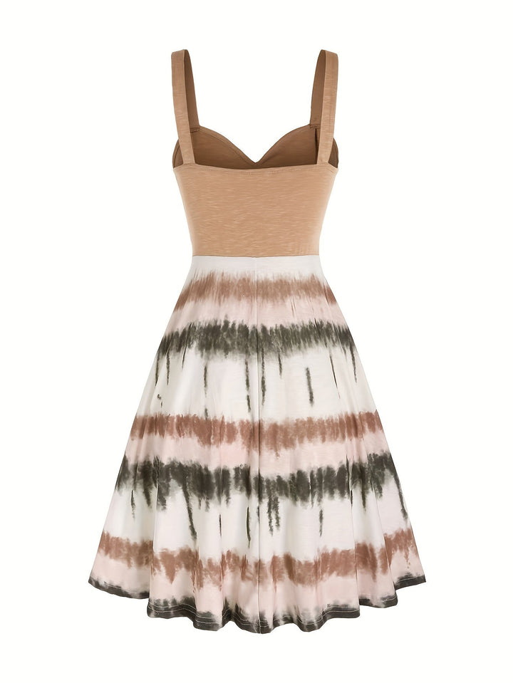 Gisele™ - Bequemes ärmelloses Sommerkleid mit Batikmuster