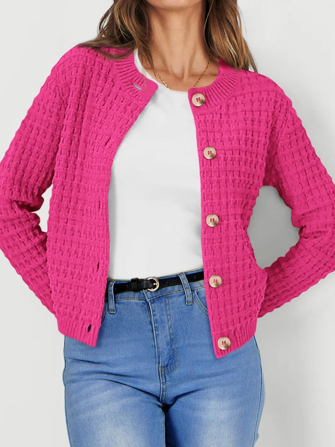 Harper™ - Strickjacke mit Knopfleiste