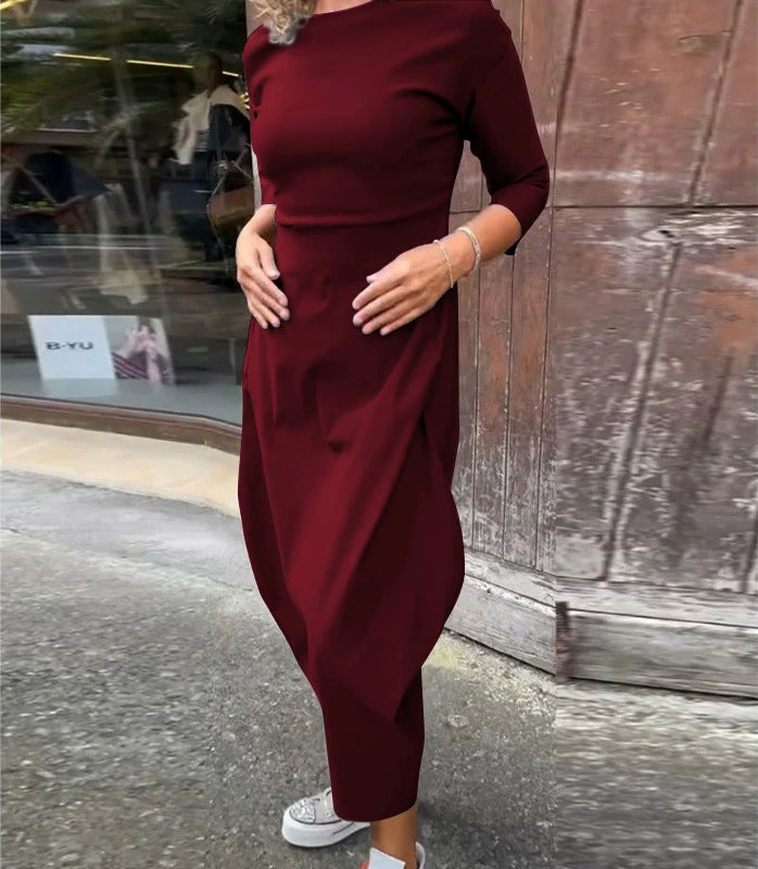Elsbeth™ - Elegantes Damenkleid Mit Tasche