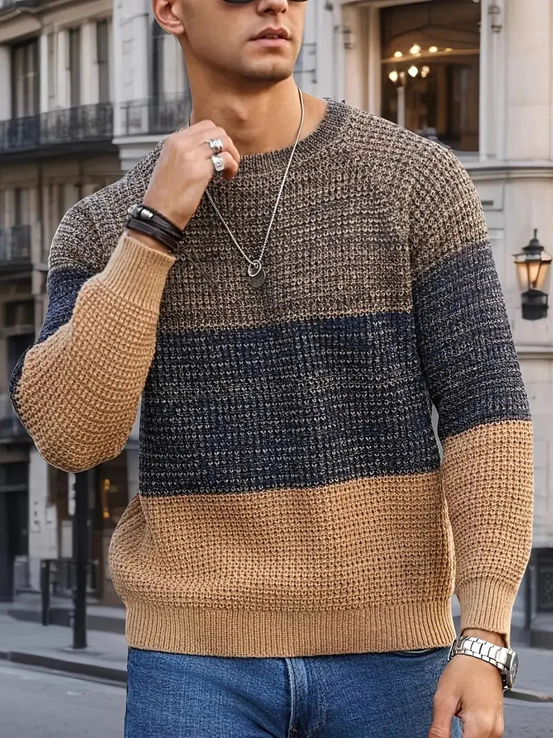 Brit & Boho™️ | Der Orion Geometrische Strickpullover