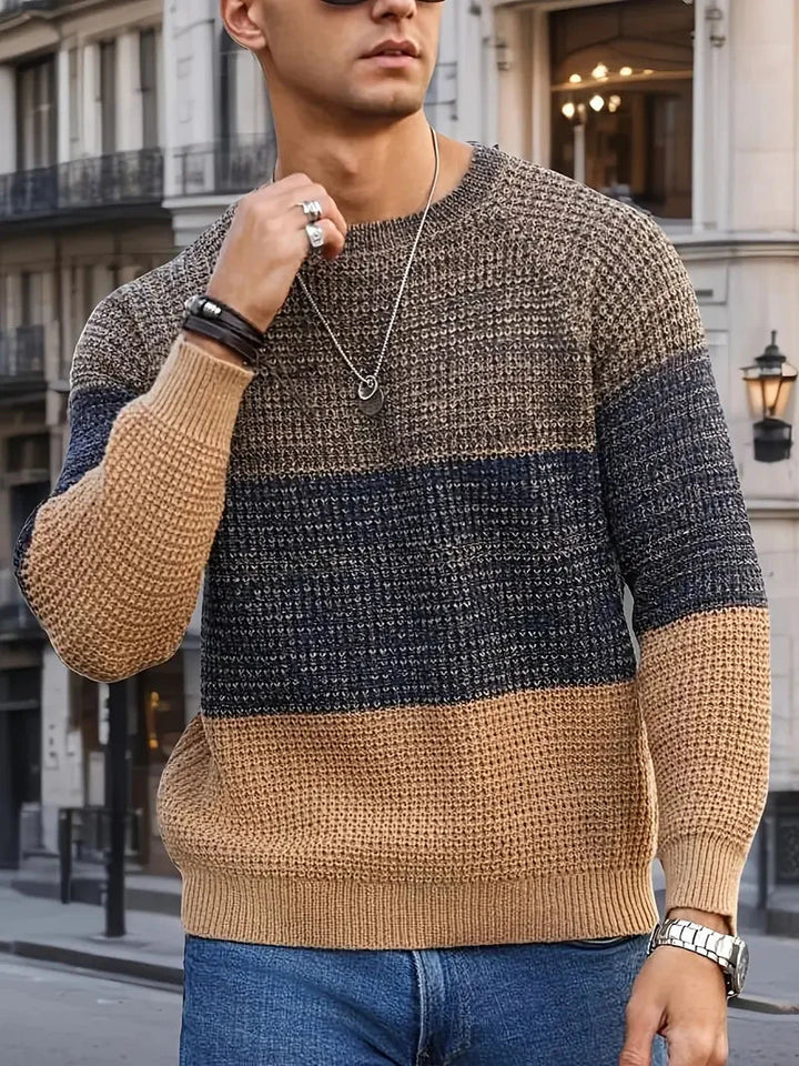 Brit & Boho™️ | Der Orion Geometrische Strickpullover