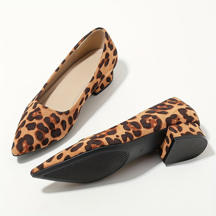 Dina | Leopardenmuster Spitz-Zeh High Heels