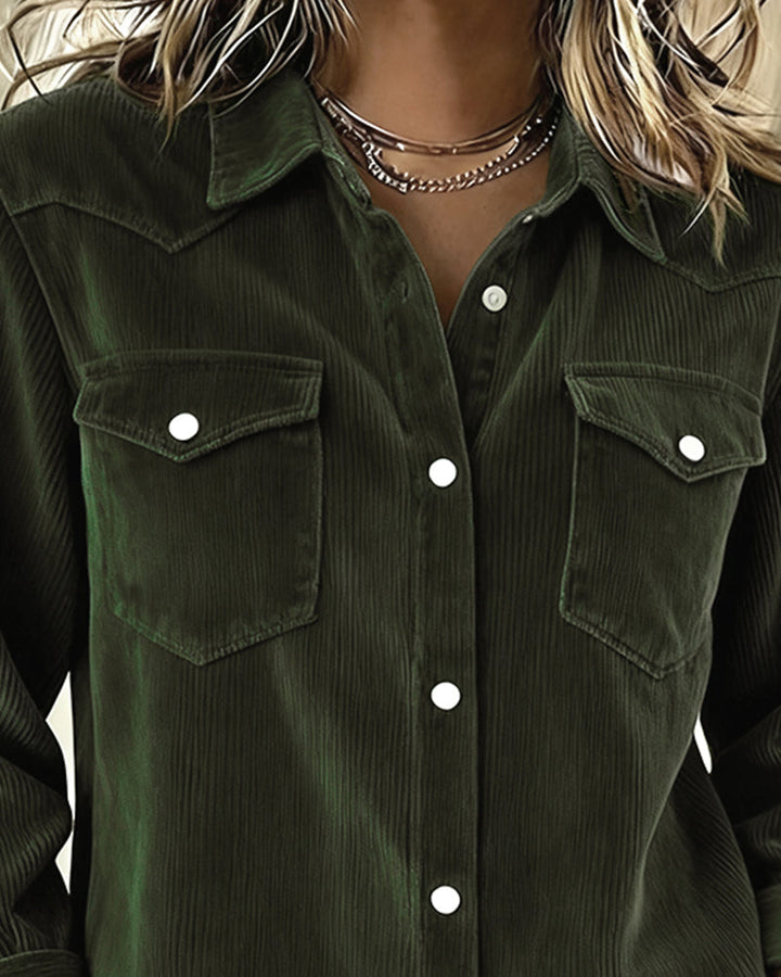 Lyra™ - Klassisches Langarmhemd mit Reverskragen