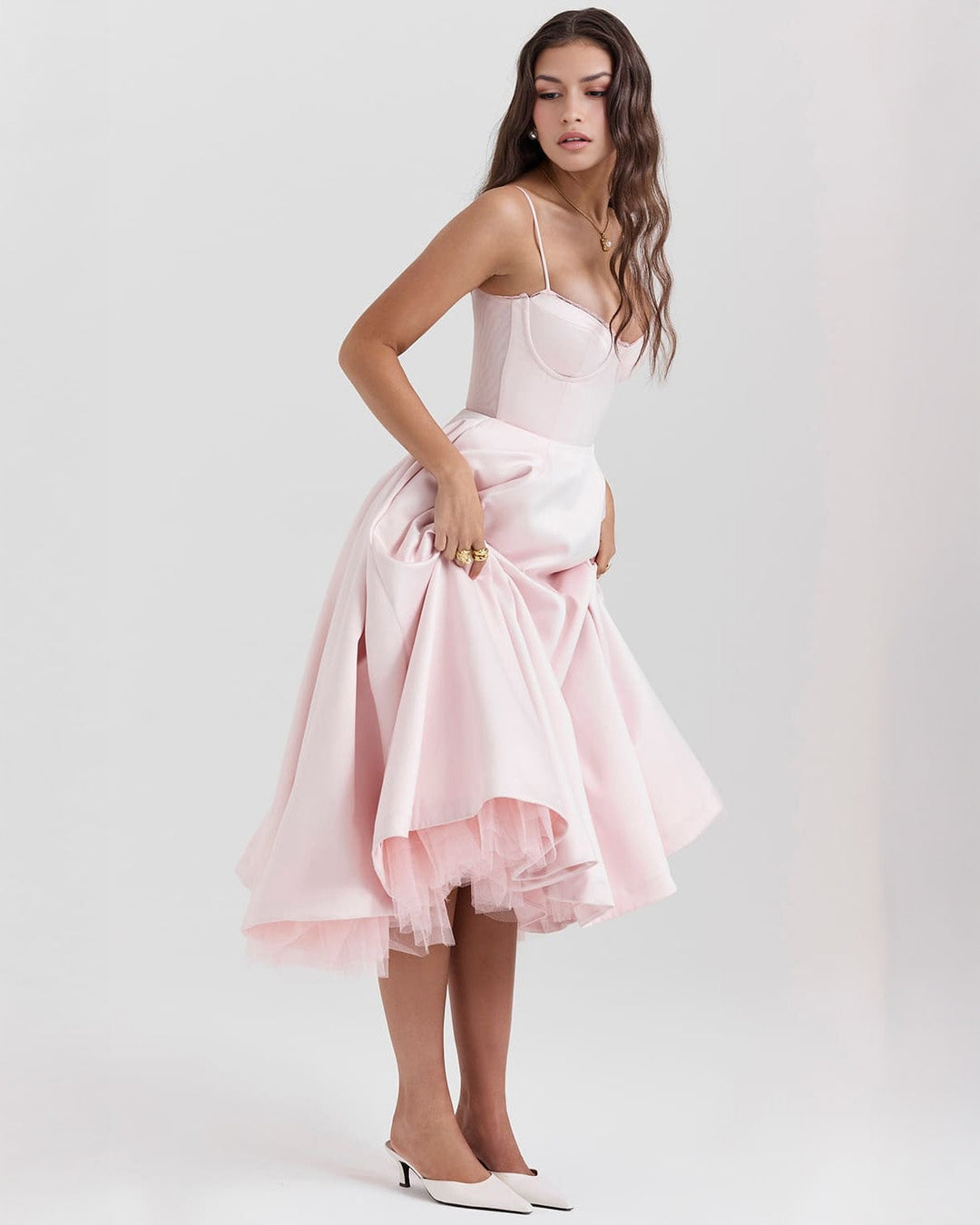 Ophira™ - Elegantes Korsett-Midi-Kleid