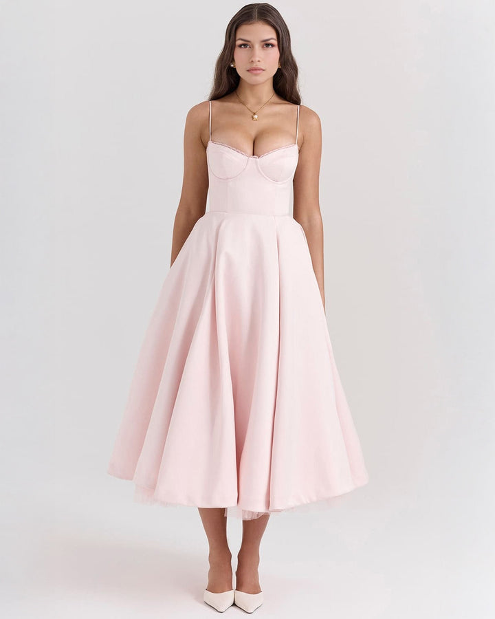 Ophira™ - Elegantes Korsett-Midi-Kleid