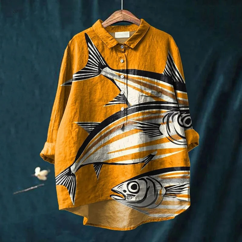 Darcy™ - Fisch Kunst Shirt