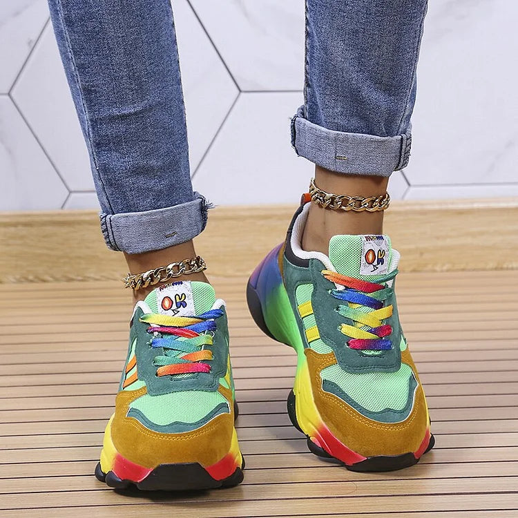 Isolina - Orthopädische Regenbogenschuhe