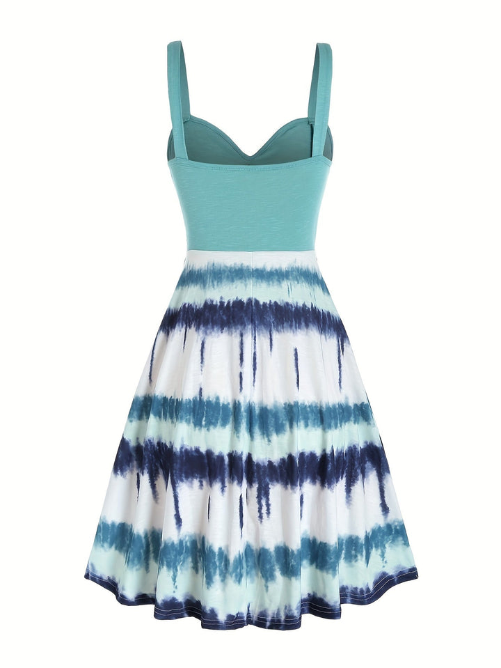 Gisele™ - Bequemes ärmelloses Sommerkleid mit Batikmuster