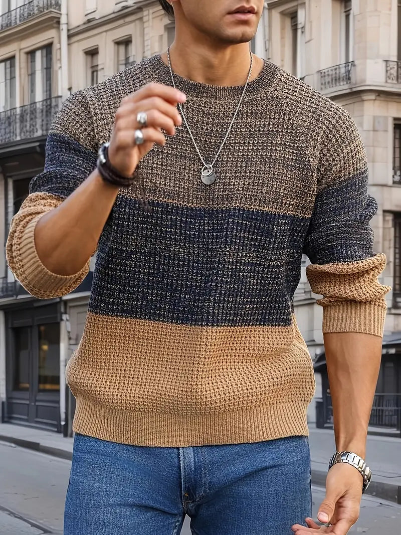 Brit & Boho™️ | Der Orion Geometrische Strickpullover