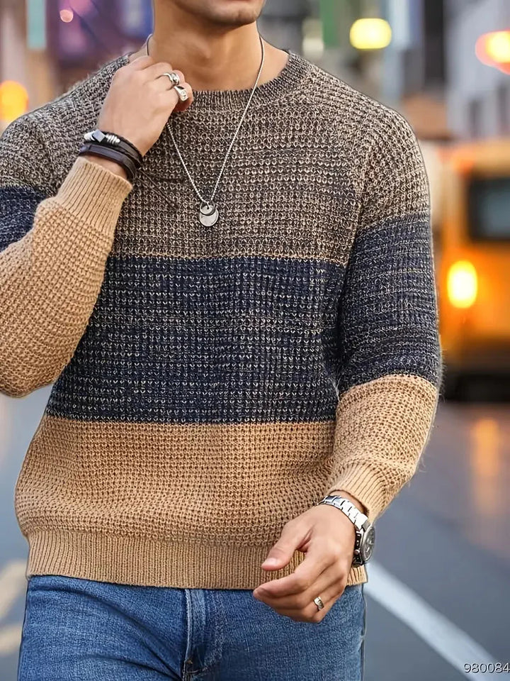 Brit & Boho™️ | Der Orion Geometrische Strickpullover