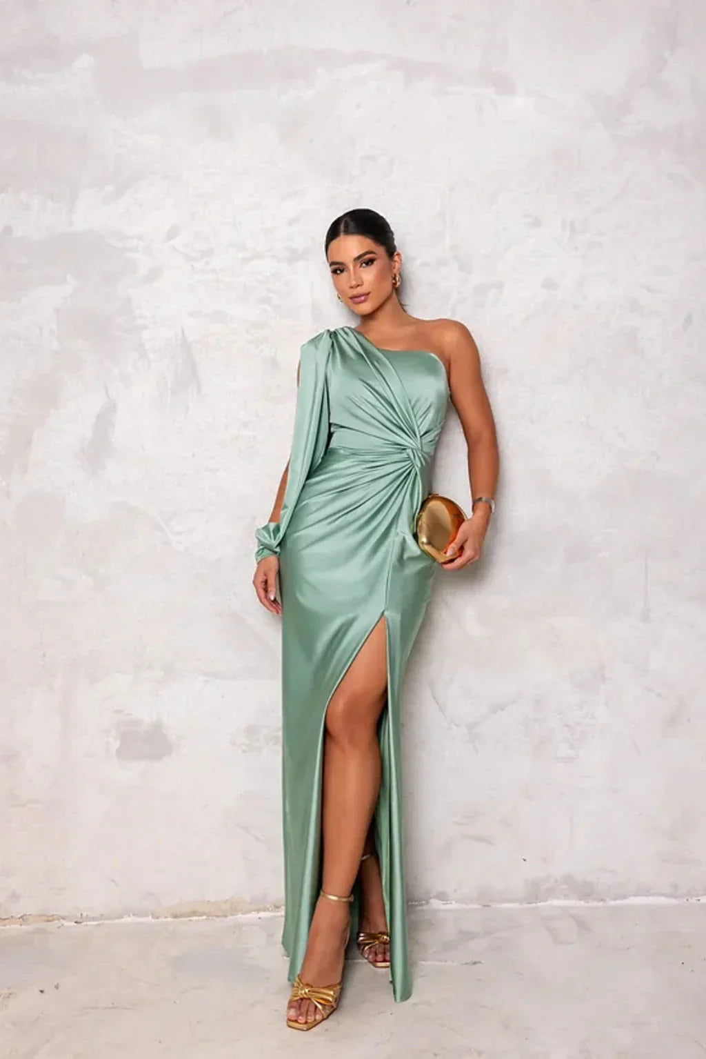 Alison - Elegantes Schlitz-Maxikleid