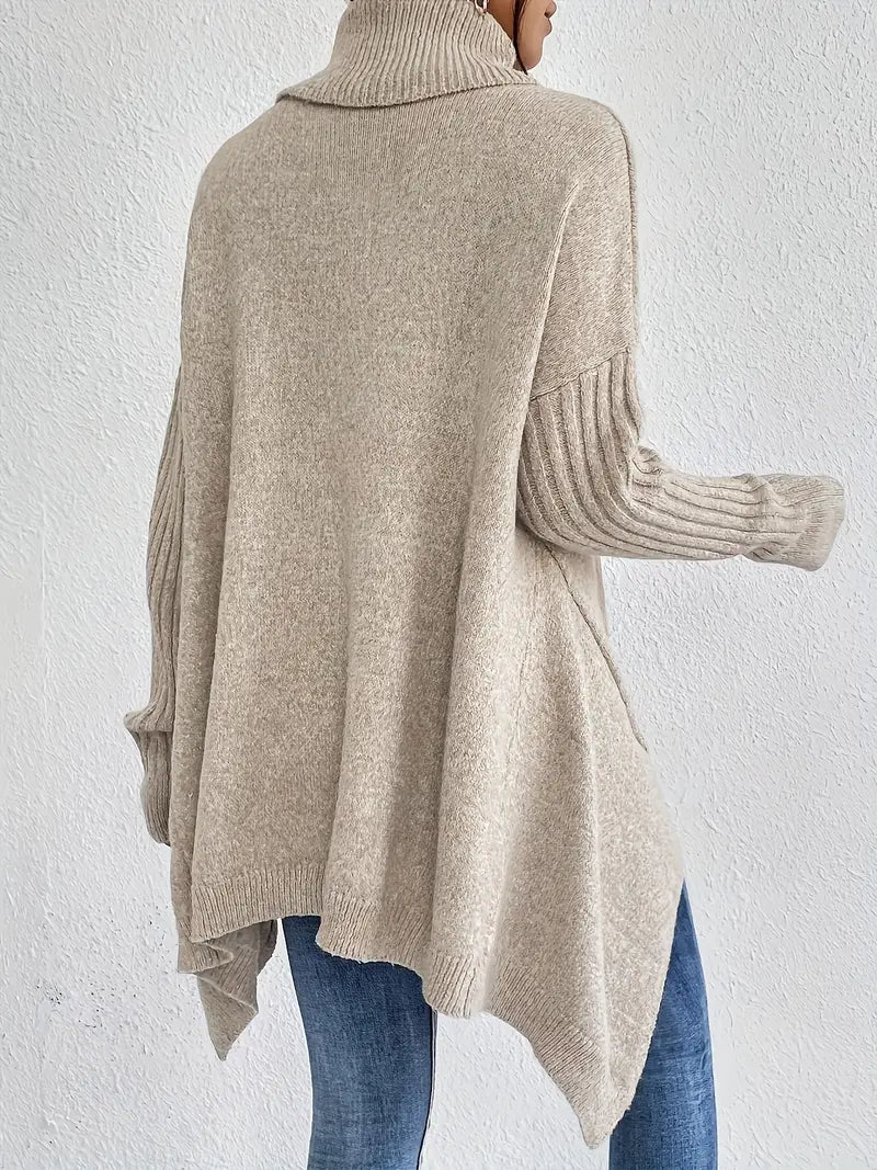 Bridgette™ - Bequemer langer Rollkragenpullover