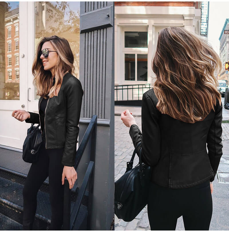 Abigail™ - Elegante Italienische Lederjacke