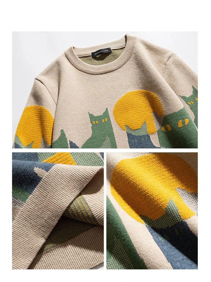 Toni™ - Katze Crew Pullover