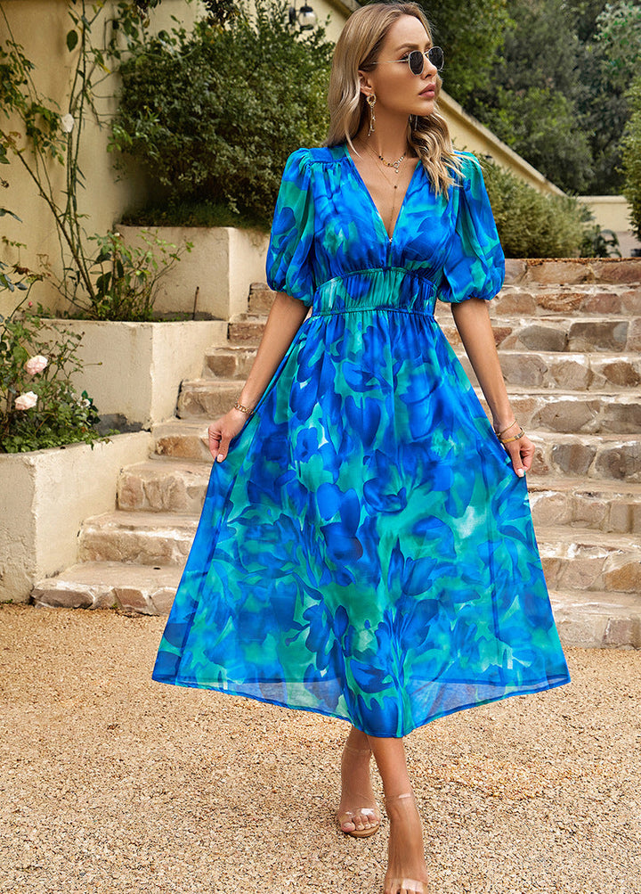 Flore - Elegantes Kleid mit Blumenmuster