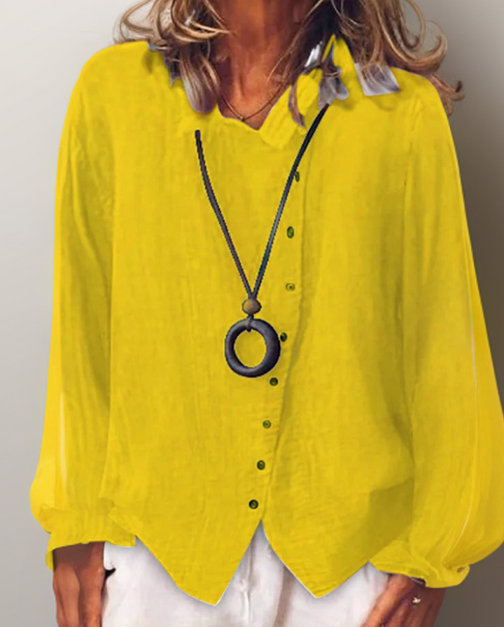 Alena™ - Langärmliges Hemd mit Knopfleiste