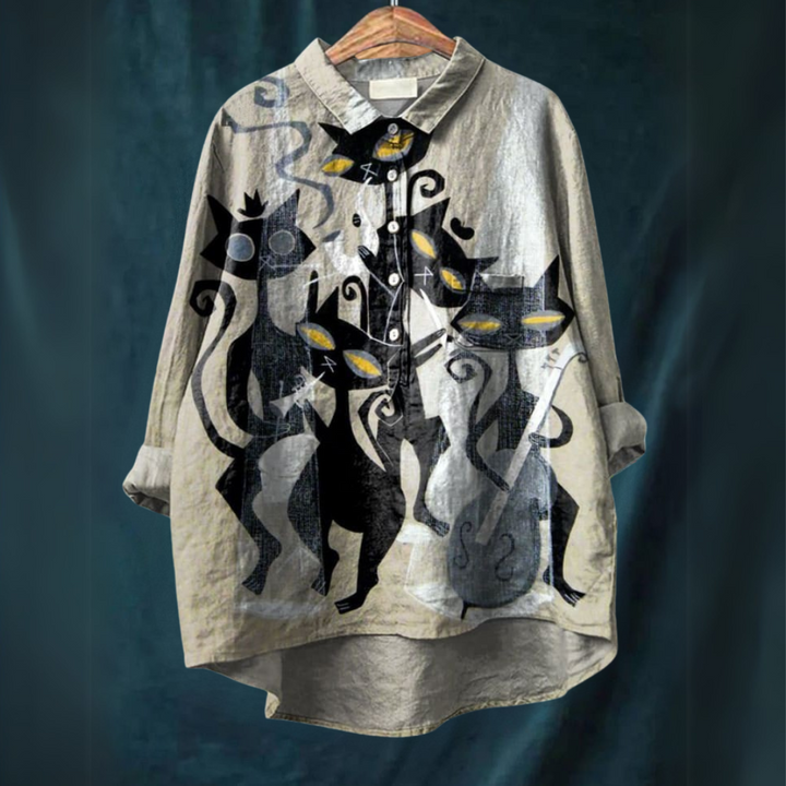 Lucy™ - Katzenkunst-Shirt