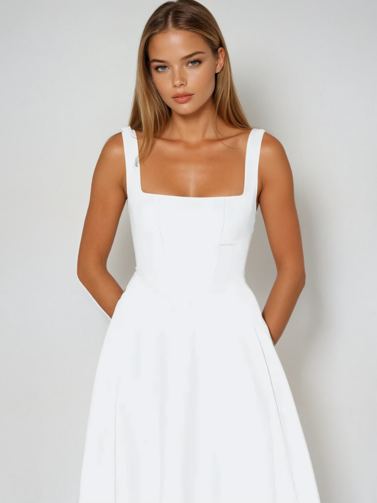 Scarlett™ - Klassisches Midi-Kleid