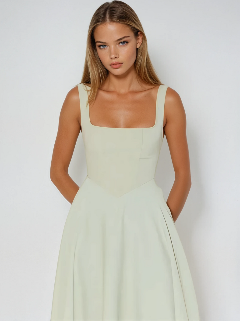 Scarlett™ - Klassisches Midi-Kleid