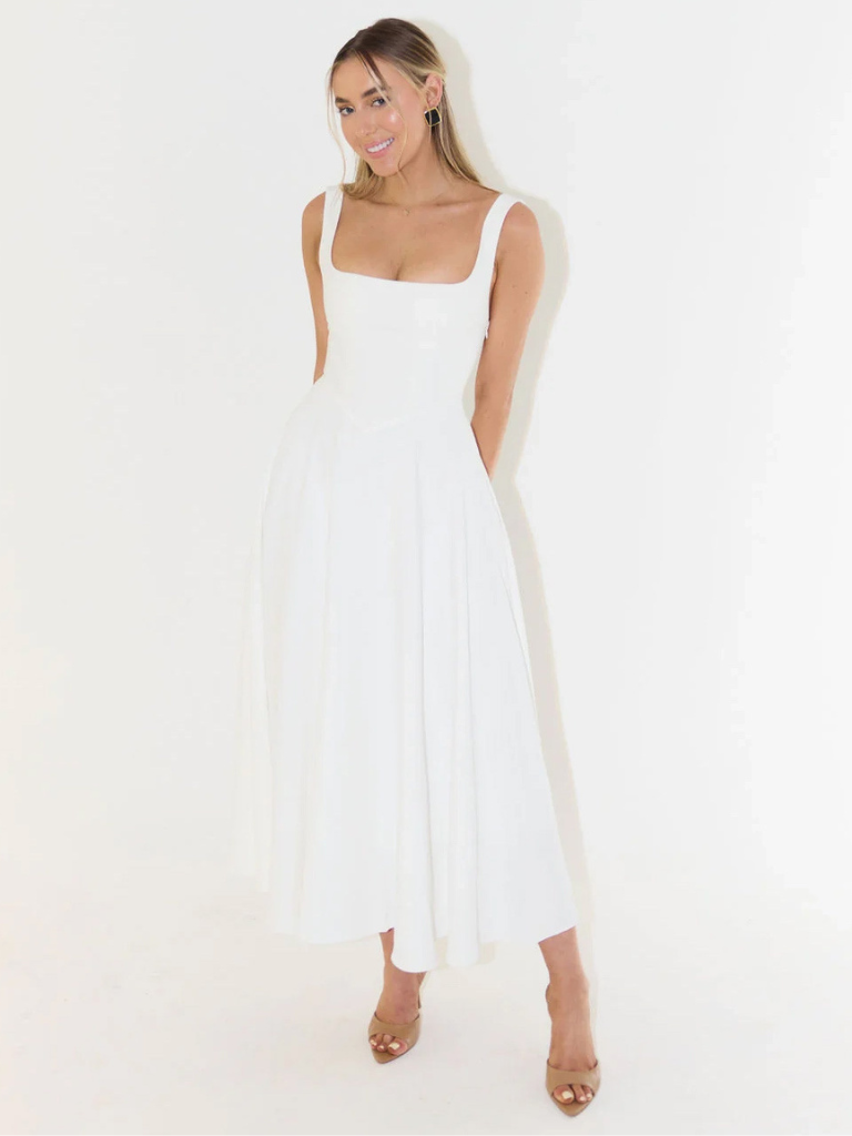 Scarlett™ - Klassisches Midi-Kleid