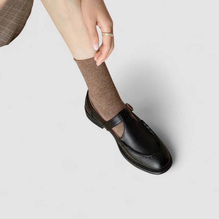 Zhelynne | Orthopädische Mary Jane Schuhe mit quadrater Zehenform