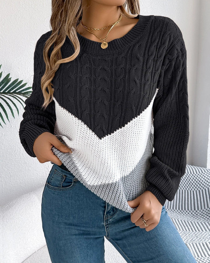 Chloe - Der Chevron-Strickpullover