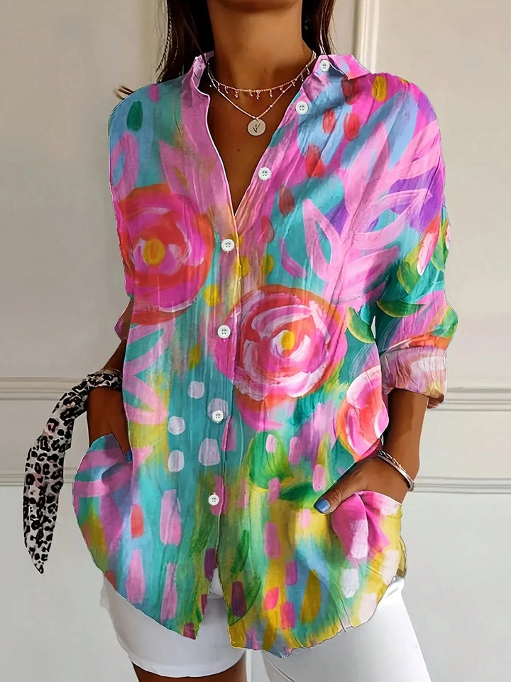 Annika™ - Bunte Bluse mit verspieltem Druck