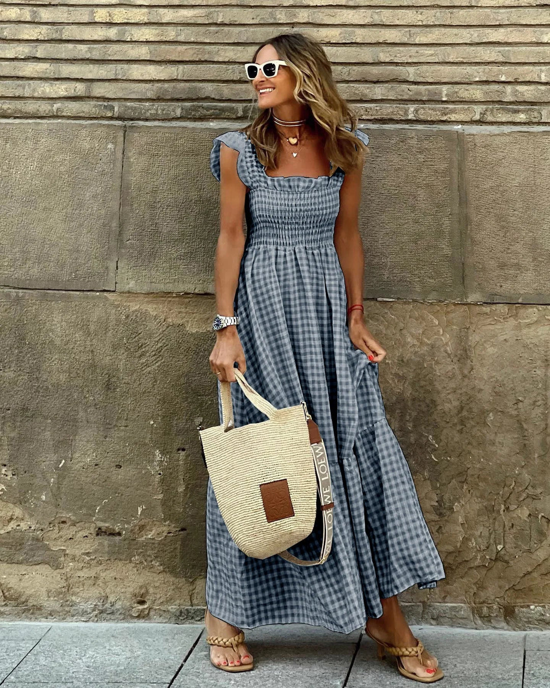 Mila™ | Retro-Karo-Kleid