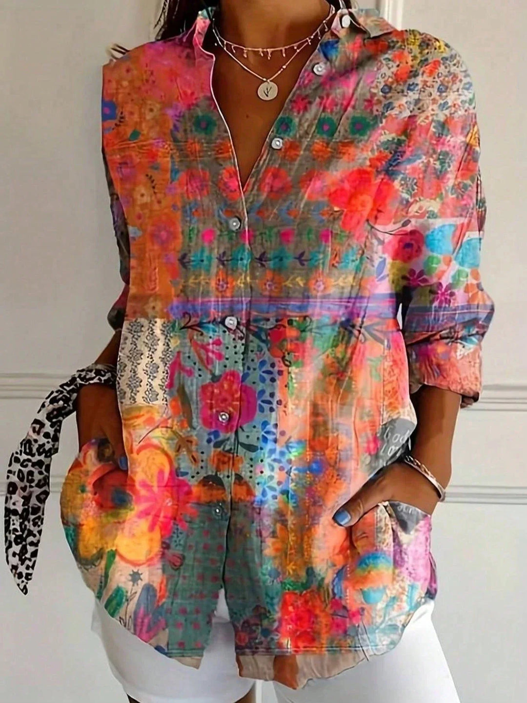 Annika™ - Bunte Bluse mit verspieltem Druck
