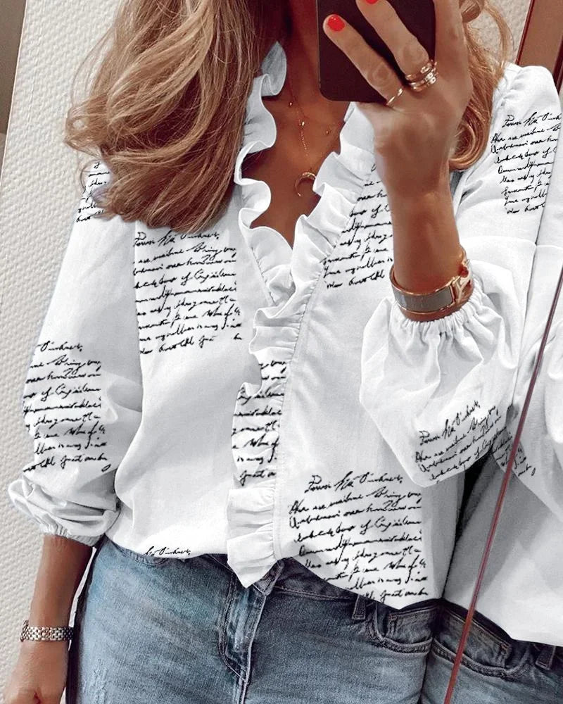 Enola™ | Feminin Bluse mit verspielten Rüschen