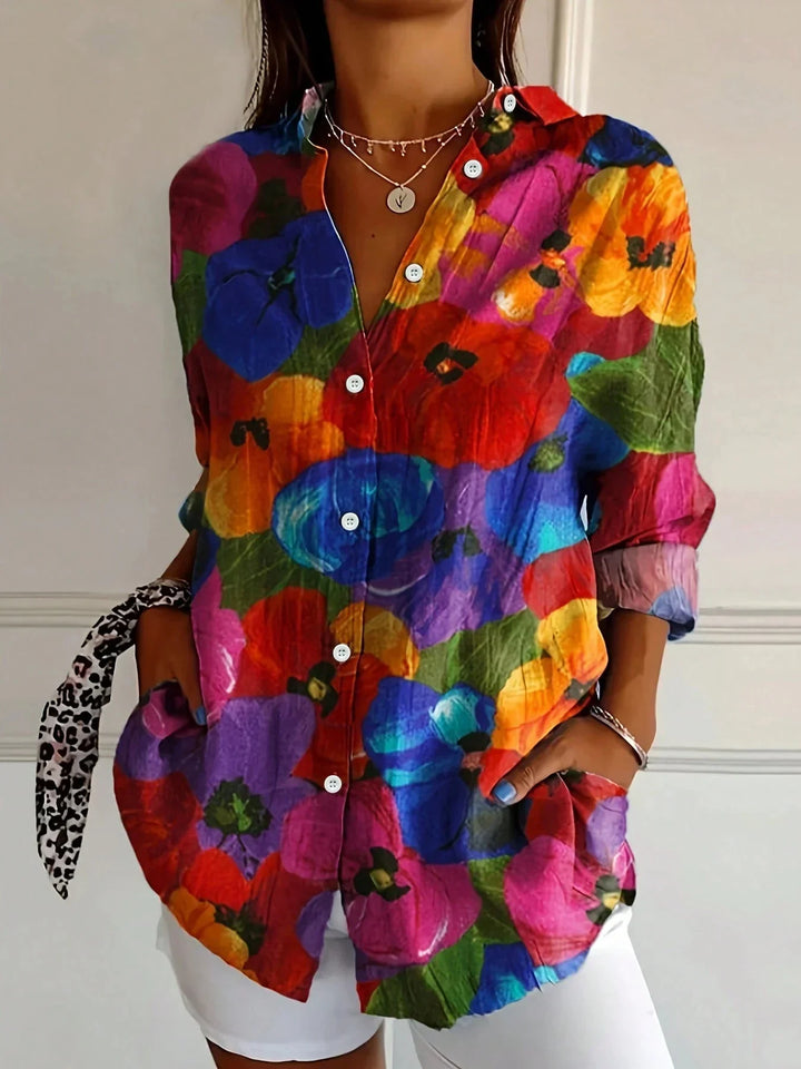 Annika™ - Bunte Bluse mit verspieltem Druck