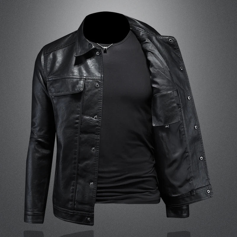 Darius™ - Premium Lederjacke im Moto-Stil