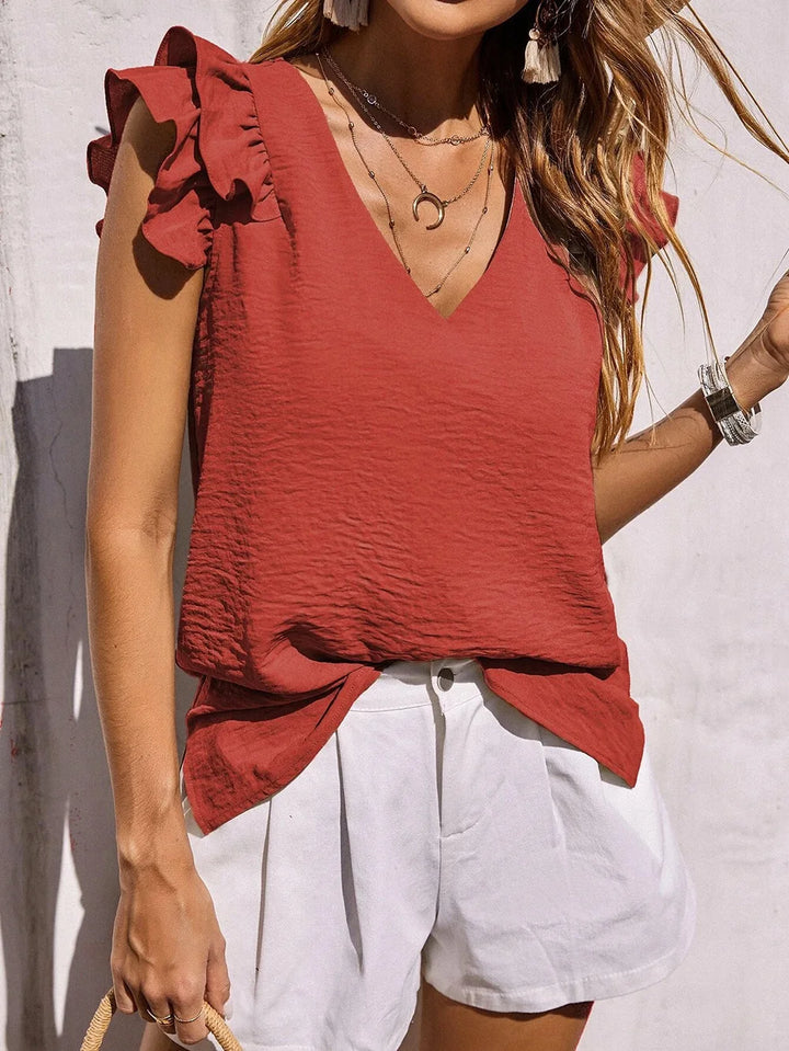Lynette™ | Verspielt Rüschenshirt für den Sommer
