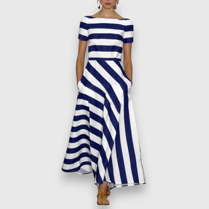Lorie™ – Elegantes Gestreiftes Kleid