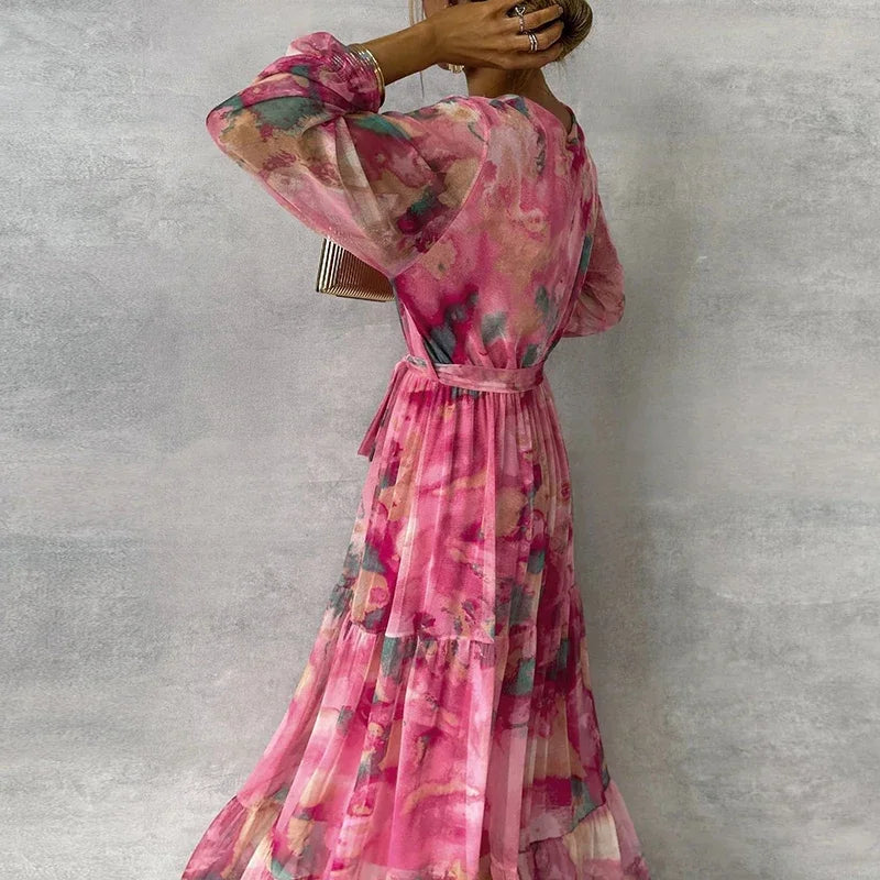 Grace™ - Elegantes Florales Handgemachtes Kleid