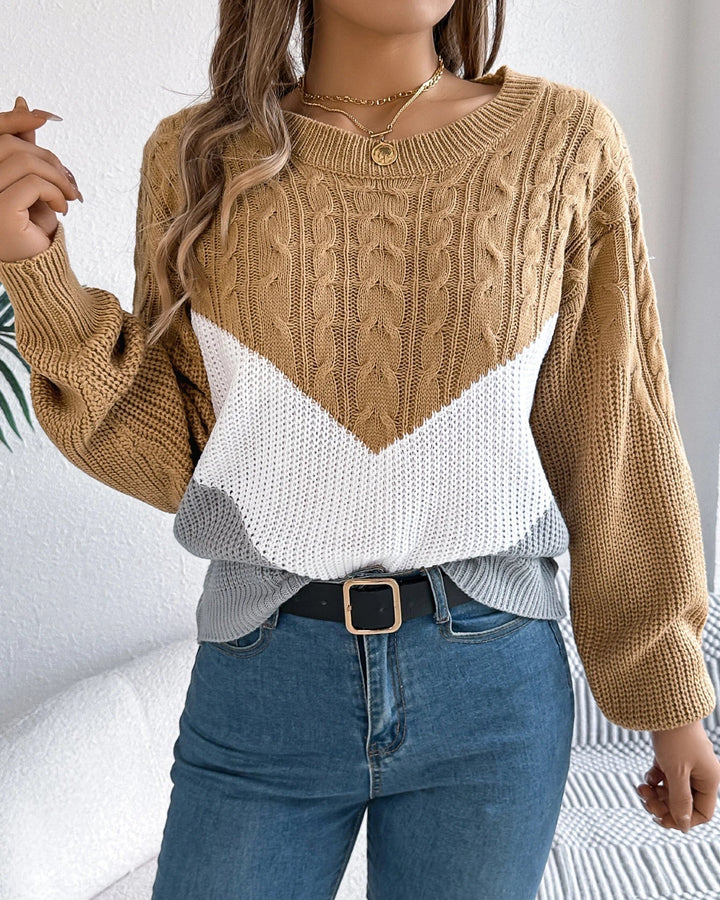 Chloe - Der Chevron-Strickpullover