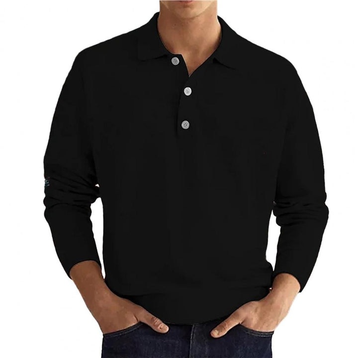 JAMES - ELEGANTES HERREN-POLOSHIRT MIT LANGEN ÄRMELN