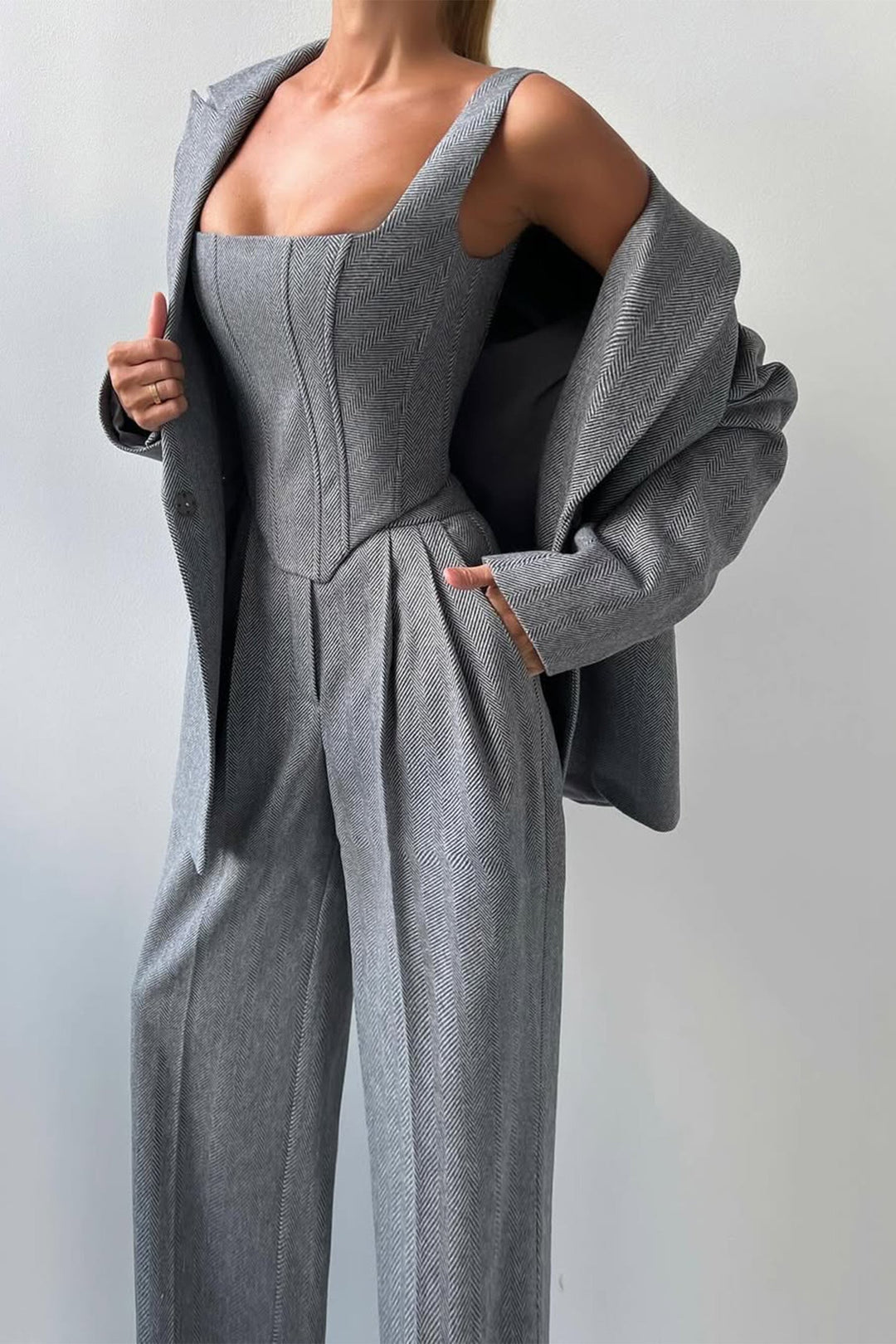 Dolce™ - Drei-Teile-Set mit Doppelreiher-Blazer