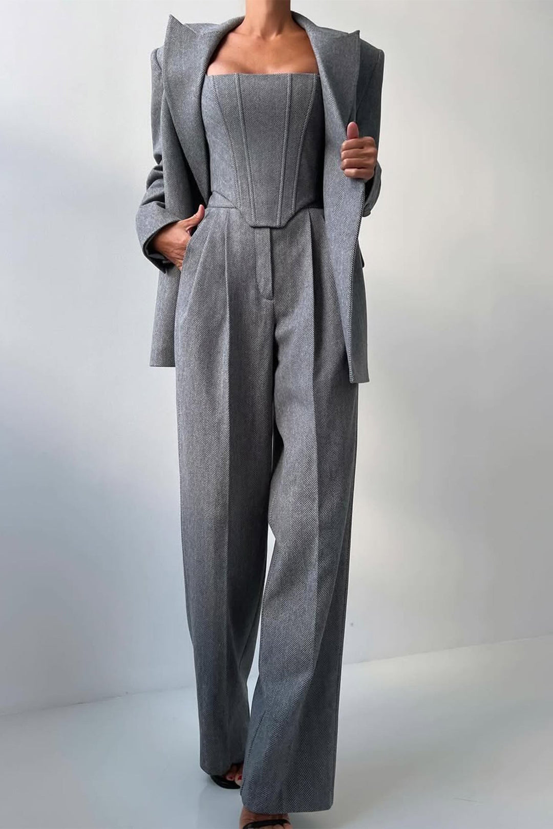 Dolce™ - Drei-Teile-Set mit Doppelreiher-Blazer