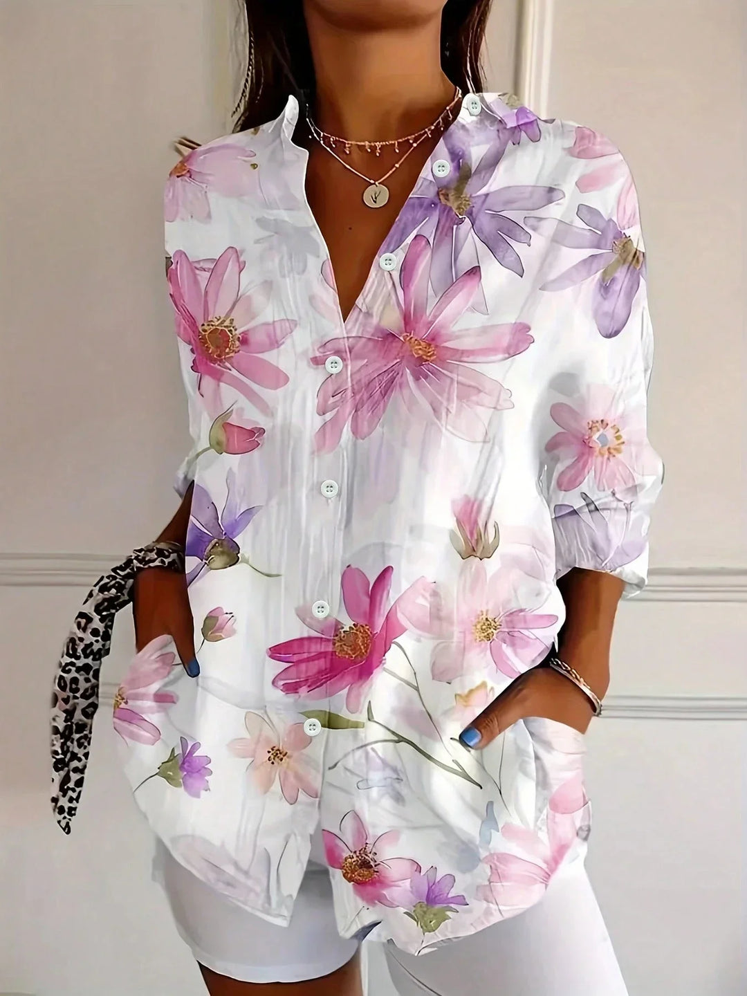 Annika™ - Bunte Bluse mit verspieltem Druck