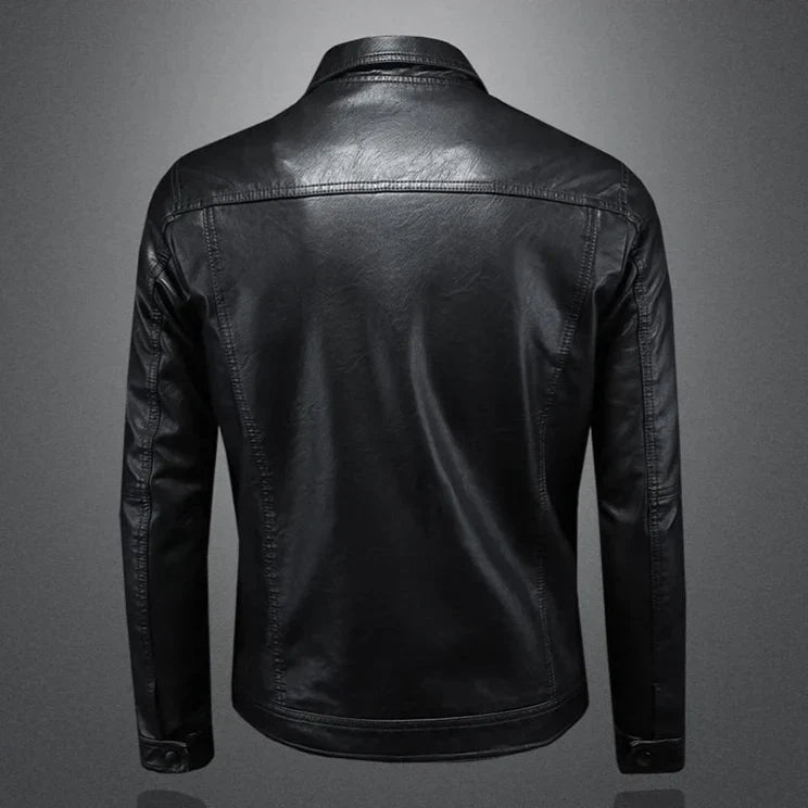 Darius™ - Premium Lederjacke im Moto-Stil