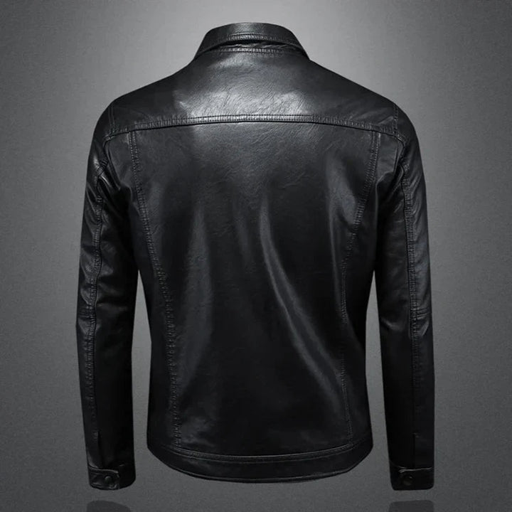 Darius™ - Premium Lederjacke im Moto-Stil