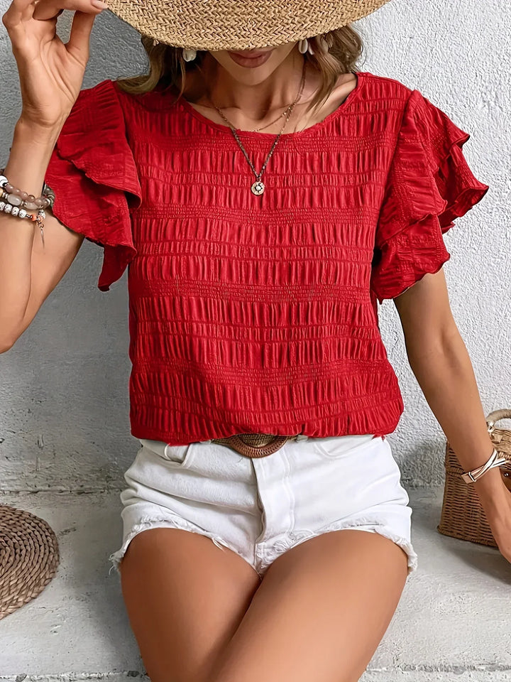 Charmaine™ | Leichte & Luftige Bluse mit Verspielten Rüschen