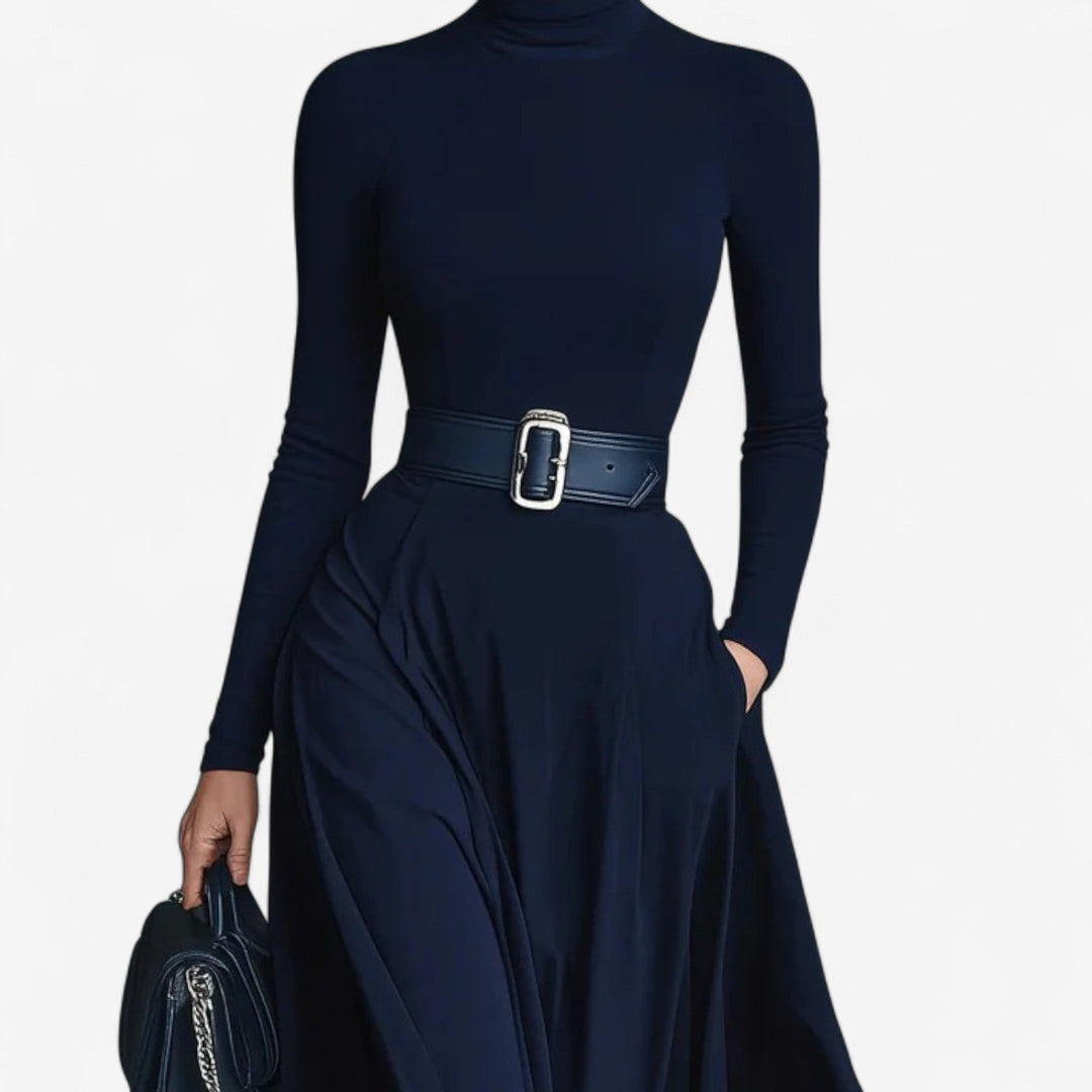 Yvelise™ Maxikleid mit Stehkragen