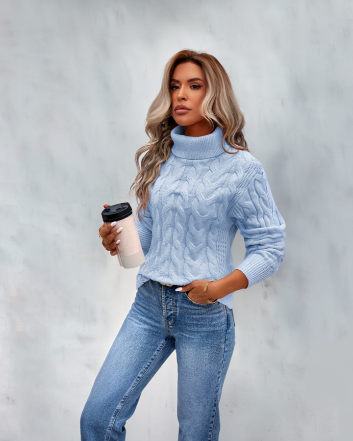 Bella - Warmer Strickrollkragenpullover