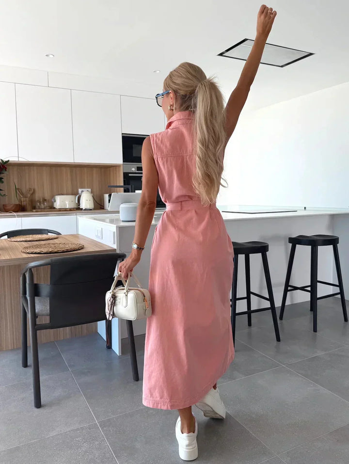 Diane™ - Denim Maxikleid